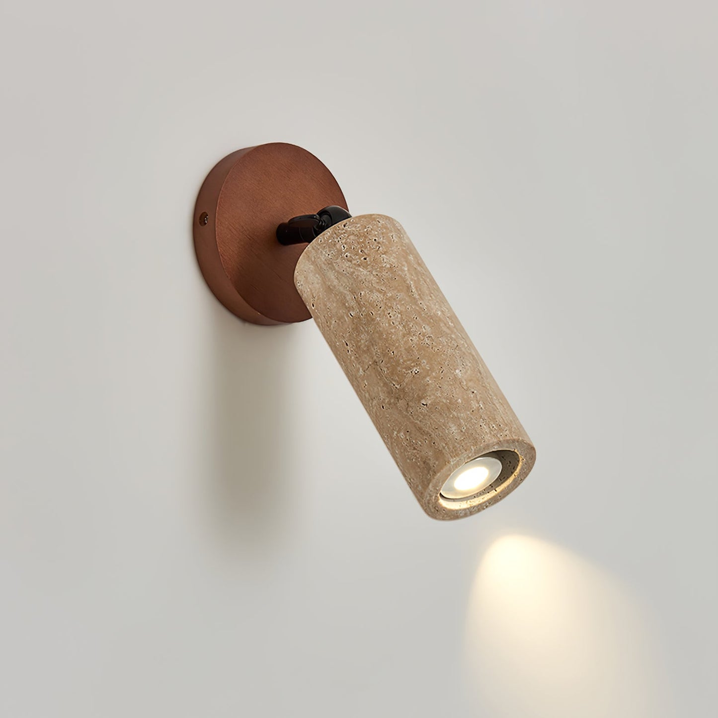 Versa Stone Adjustable Wall Light - LED Travertine Design