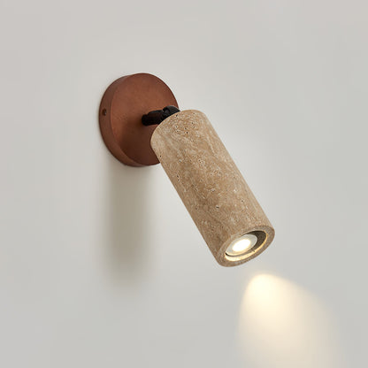 Versa Stone Adjustable Wall Light - LED Travertine Design