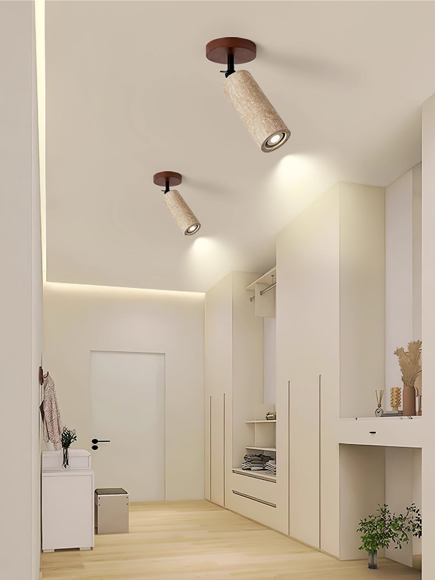 Versa Stone Adjustable Wall Light - LED Travertine Design