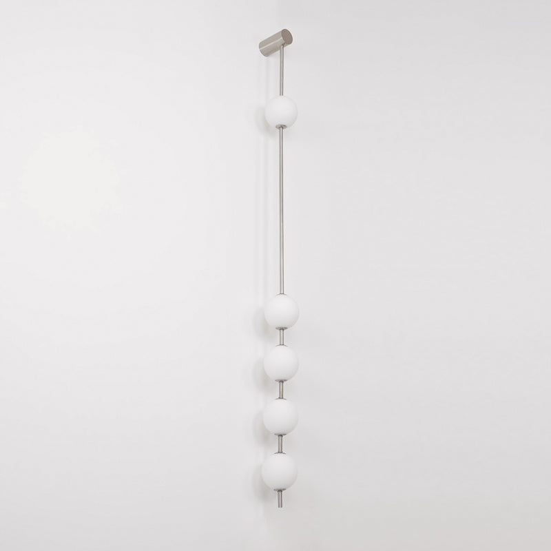 Vertical Balls Wall Lamp - LED Brass Sconce for Indoor Use