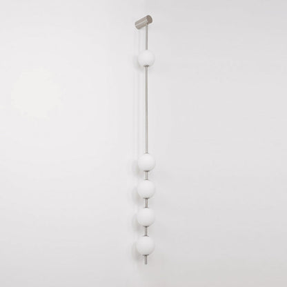 Vertical Balls Wall Lamp - LED Brass Sconce for Indoor Use