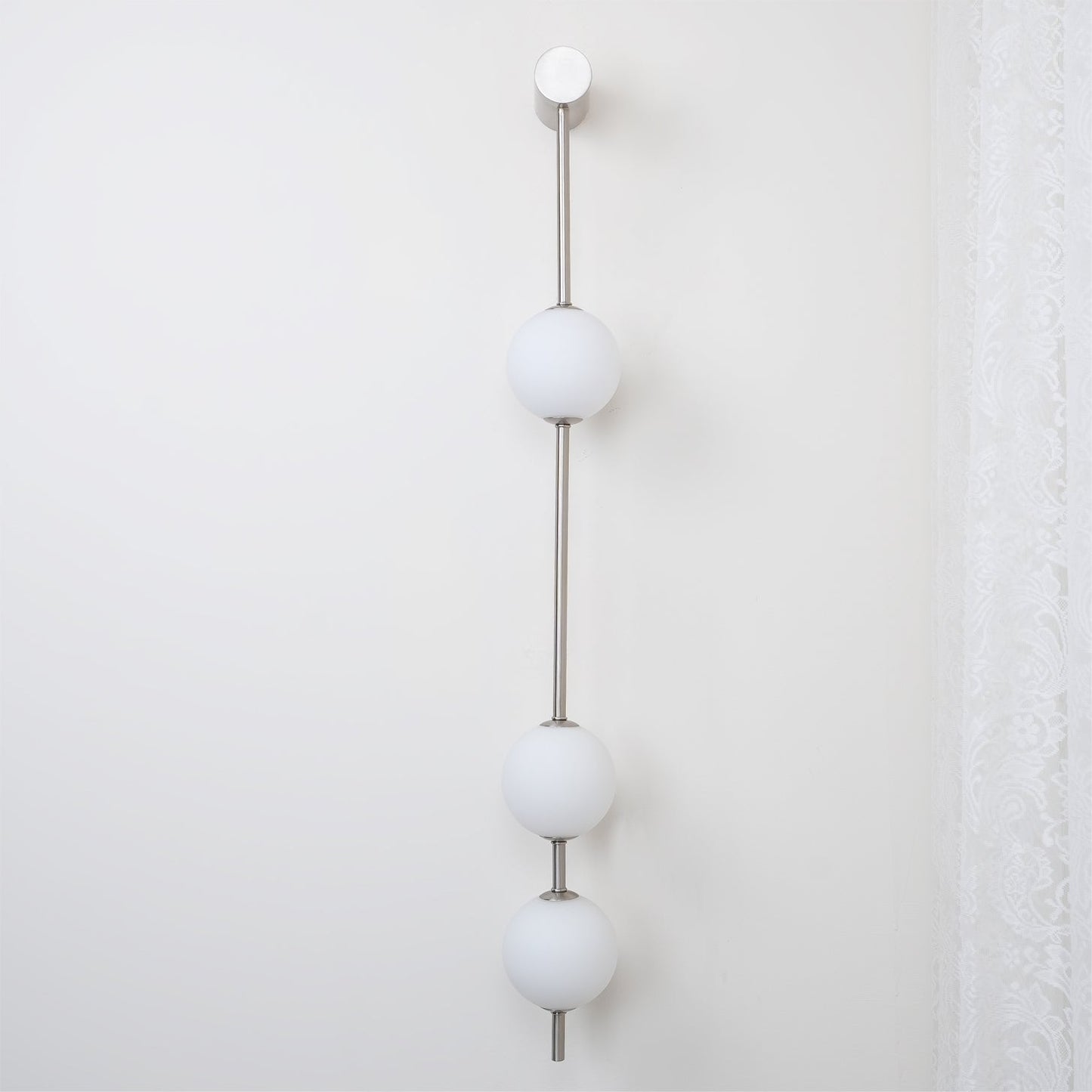 Vertical Balls Wall Lamp - LED Brass Sconce for Indoor Use