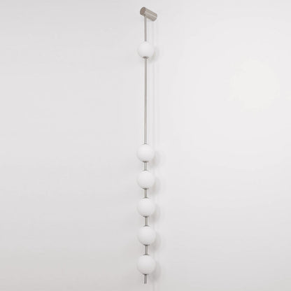 Vertical Balls Wall Lamp - LED Brass Sconce for Indoor Use