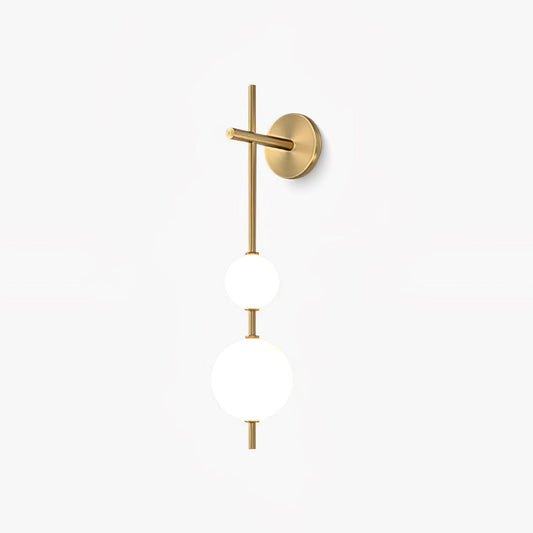 Vertical Globe Wall Lamp - Dimmable LED Wall Sconce