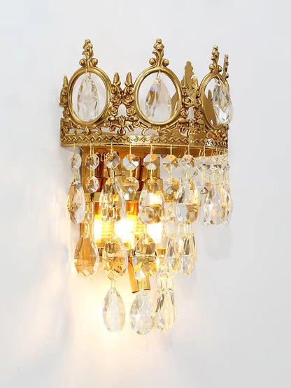 Vintage Crystal Wall Lamp Sconce LED Indoor Lighting