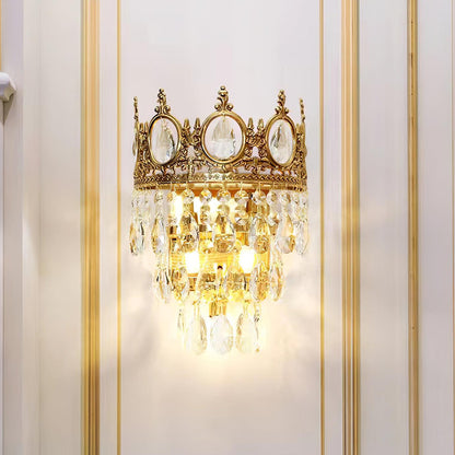 Vintage Crystal Wall Lamp Sconce LED Indoor Lighting