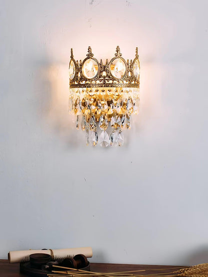 Vintage Crystal Wall Lamp Sconce LED Indoor Lighting