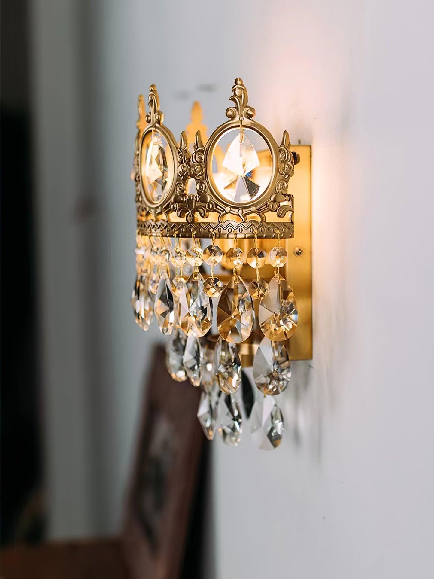 Vintage Crystal Wall Lamp Sconce LED Indoor Lighting