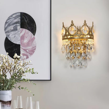 Vintage Crystal Wall Lamp Sconce LED Indoor Lighting