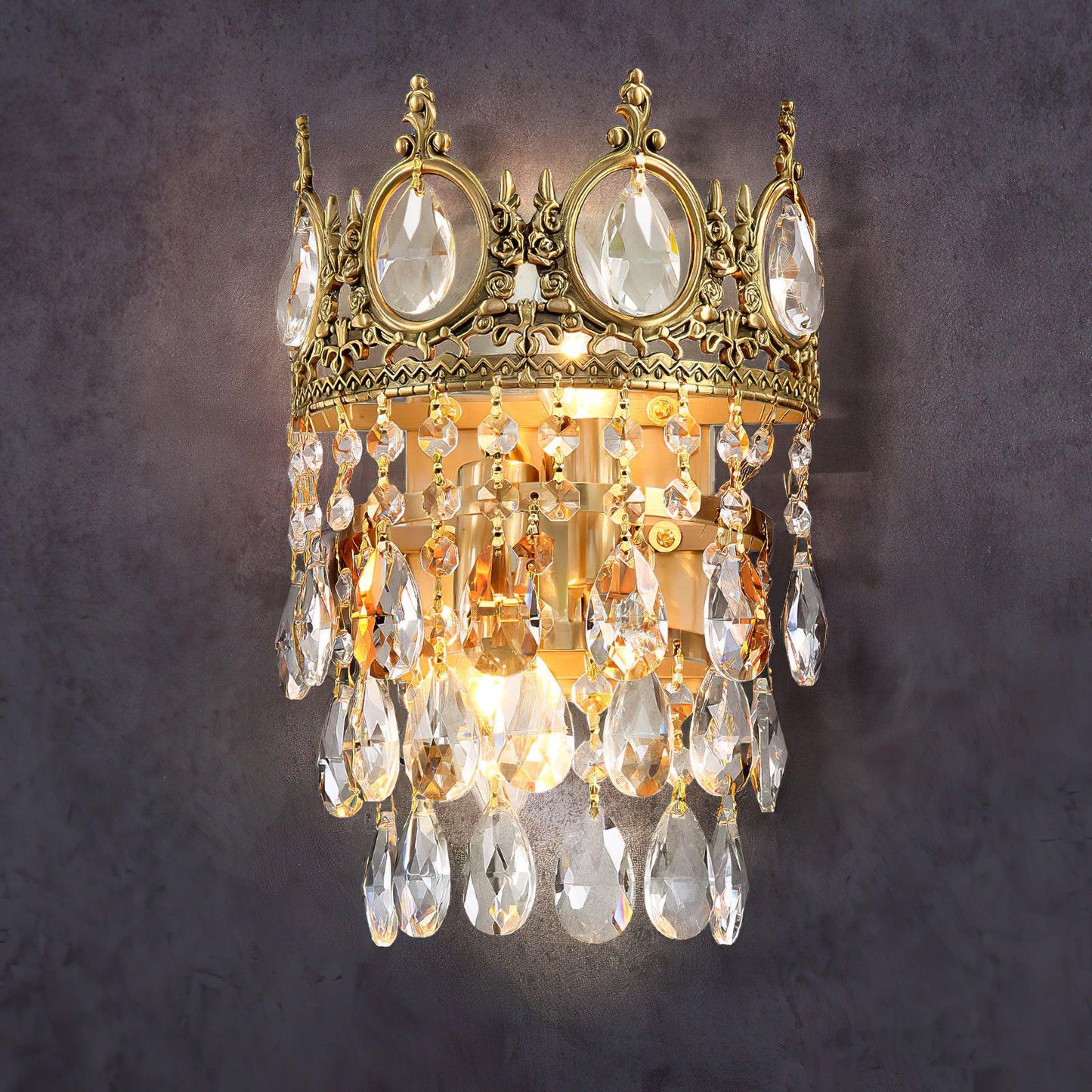 Vintage Crystal Wall Lamp Sconce LED Indoor Lighting