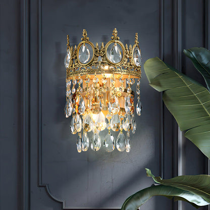 Vintage Crystal Wall Lamp Sconce LED Indoor Lighting