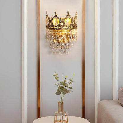 Vintage Crystal Wall Lamp Sconce LED Indoor Lighting