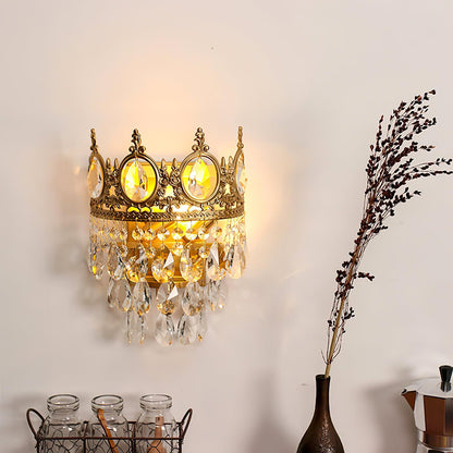Vintage Crystal Wall Lamp Sconce LED Indoor Lighting