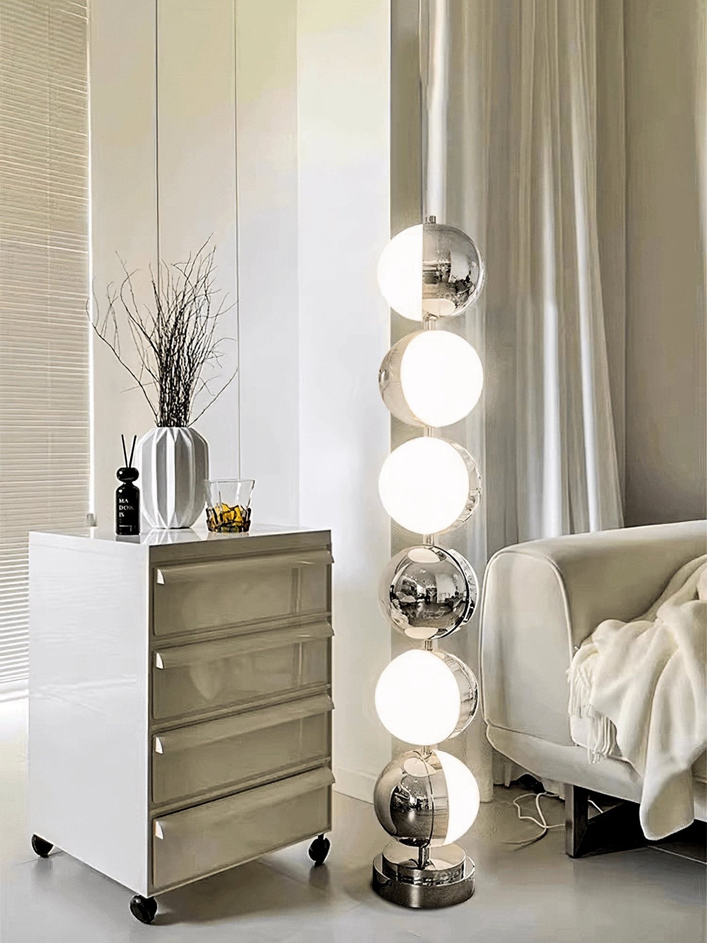 Vloer Floor Lamp LED Chrome Modern Indoor Lighting