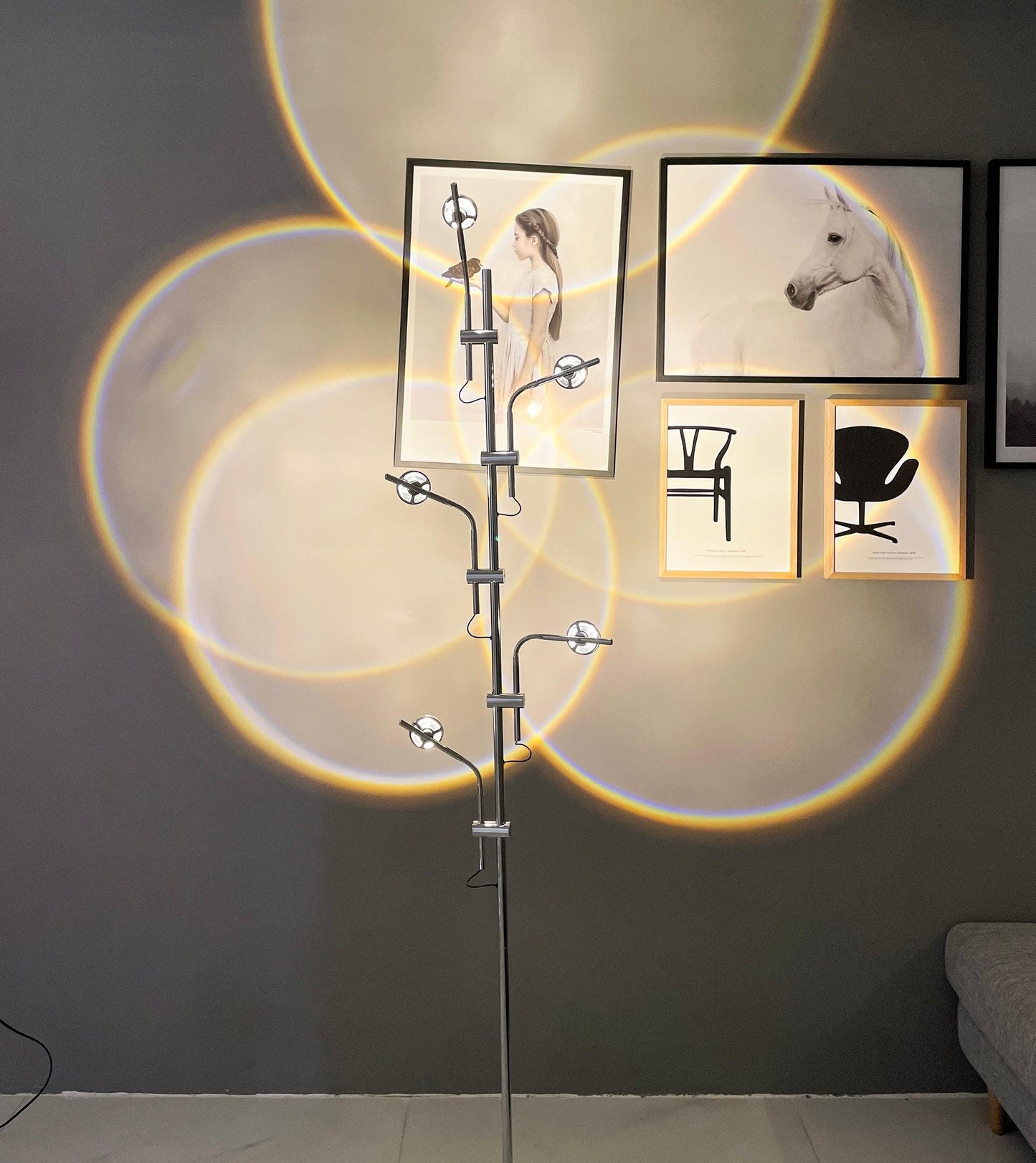 Wa Wa Floor Lamp with Integrated LED - Indoor Lighting Fixture
