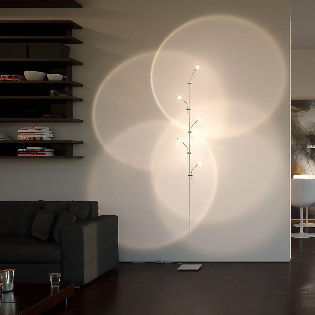 Wa Wa Floor Lamp with Integrated LED - Indoor Lighting Fixture