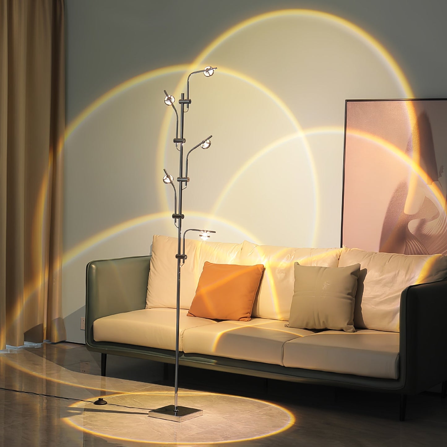 Wa Wa Floor Lamp with Integrated LED - Indoor Lighting Fixture
