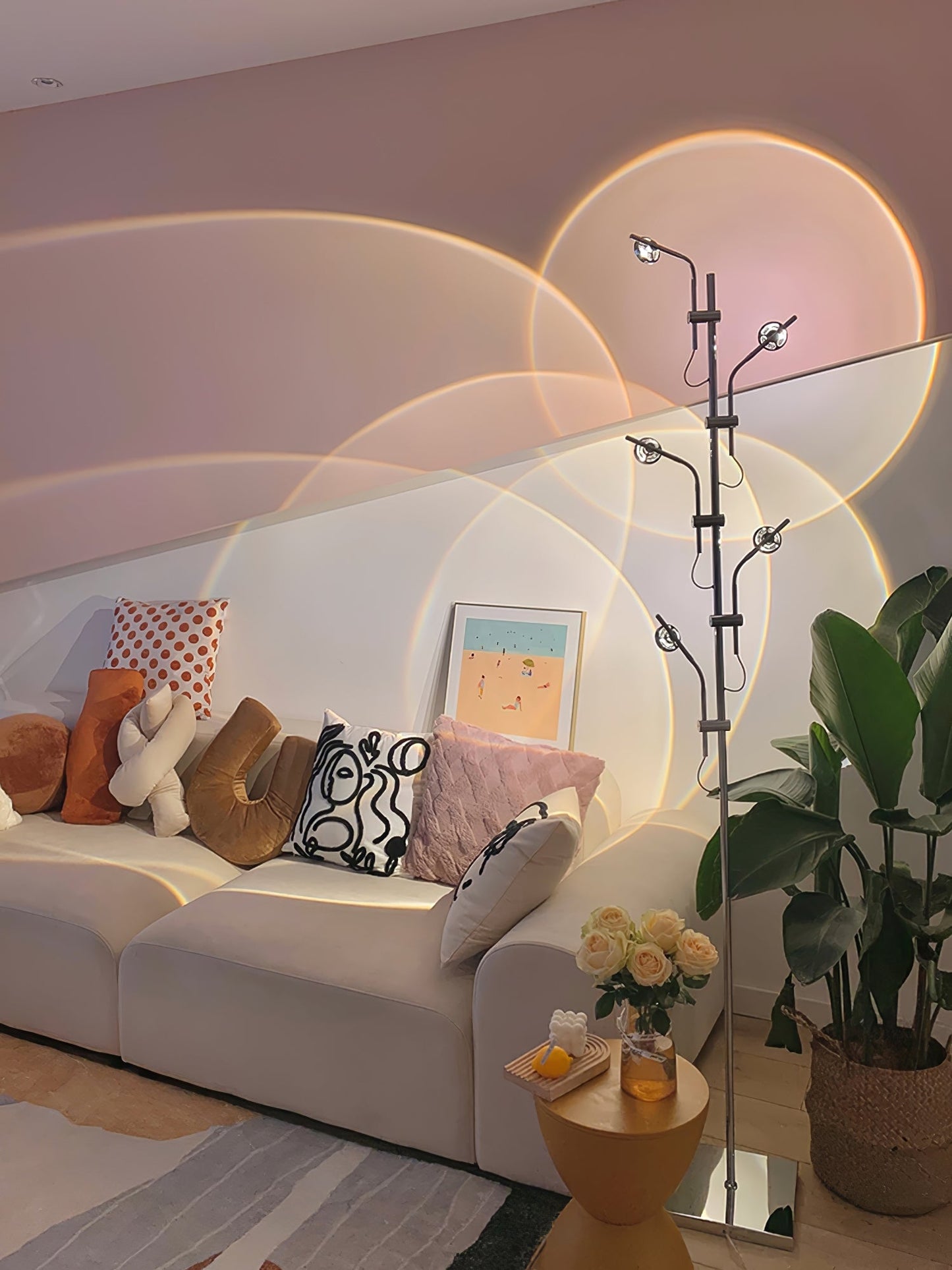 Wa Wa Floor Lamp with Integrated LED - Indoor Lighting Fixture