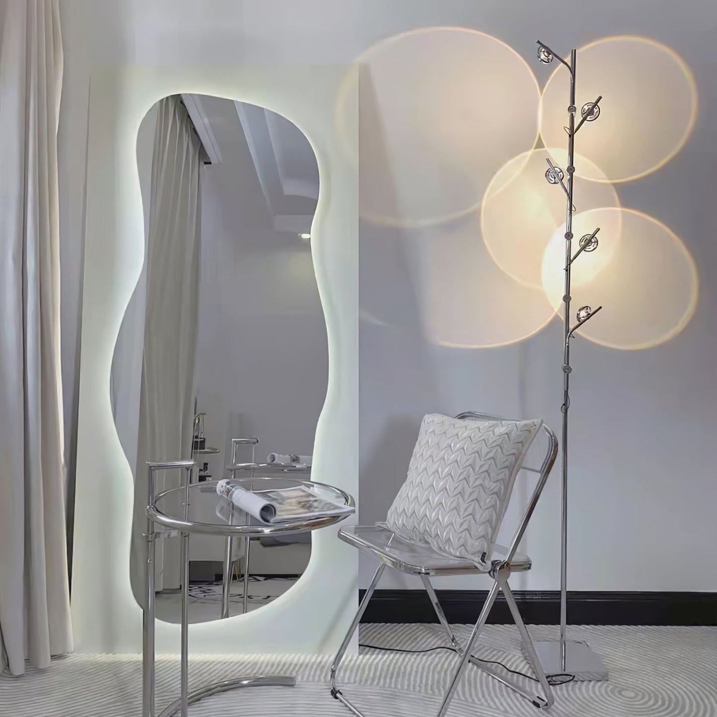 Wa Wa Floor Lamp with Integrated LED - Indoor Lighting Fixture