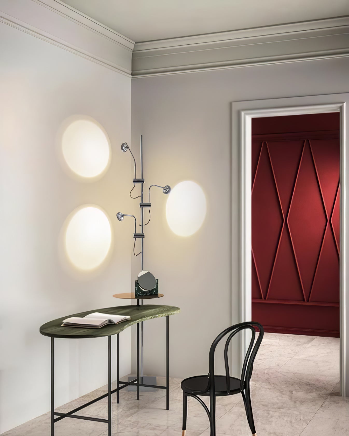 Wa Wa Floor Lamp with Integrated LED - Indoor Lighting Fixture