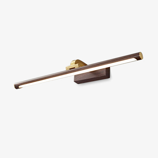 Walnut Color Linear LED Wall Light - Eco-Friendly Illumination