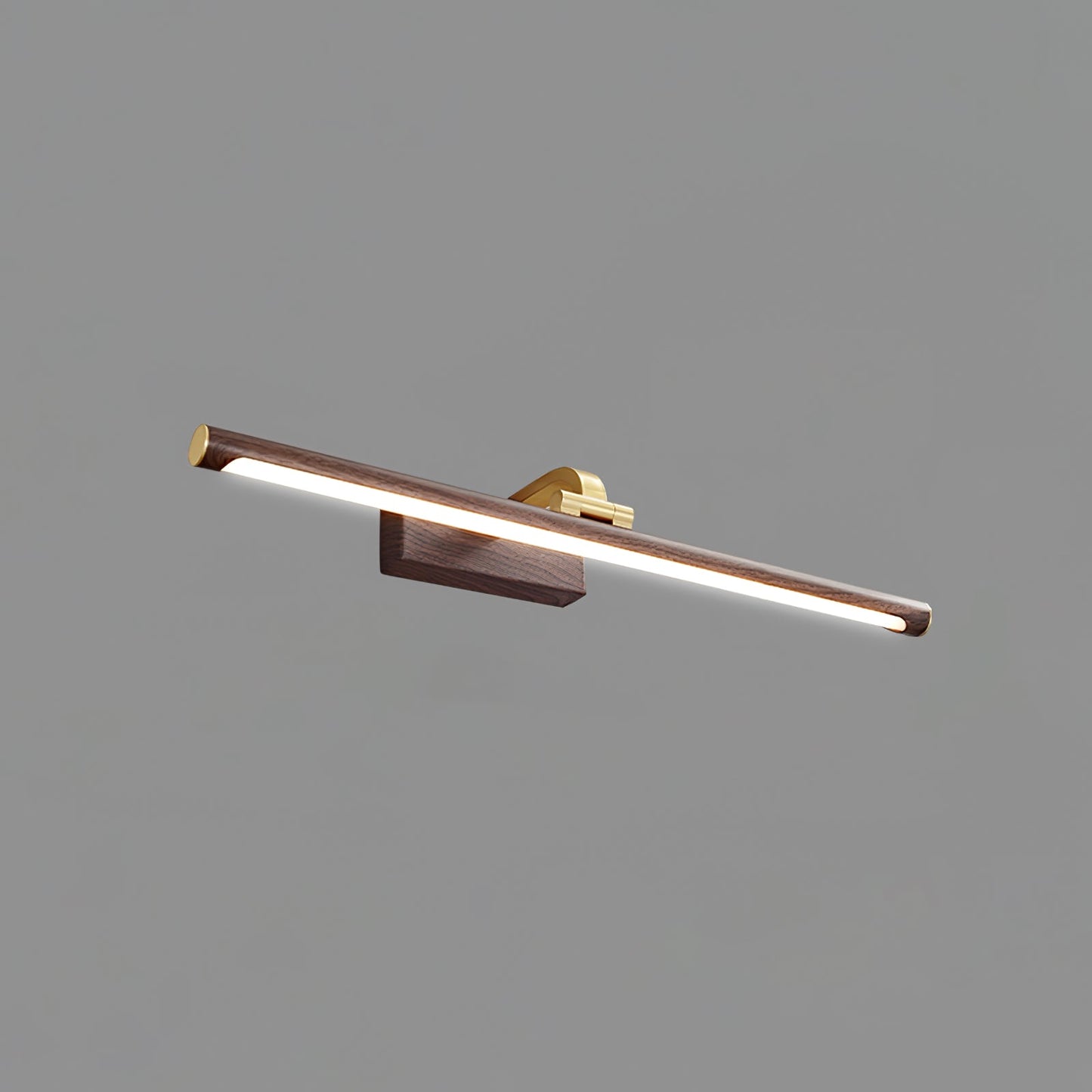 Walnut Color Linear LED Wall Light - Eco-Friendly Illumination