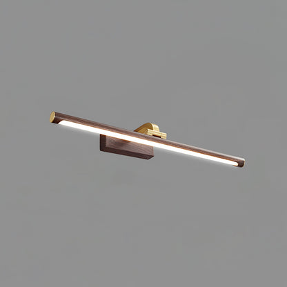 Walnut Color Linear LED Wall Light - Eco-Friendly Illumination