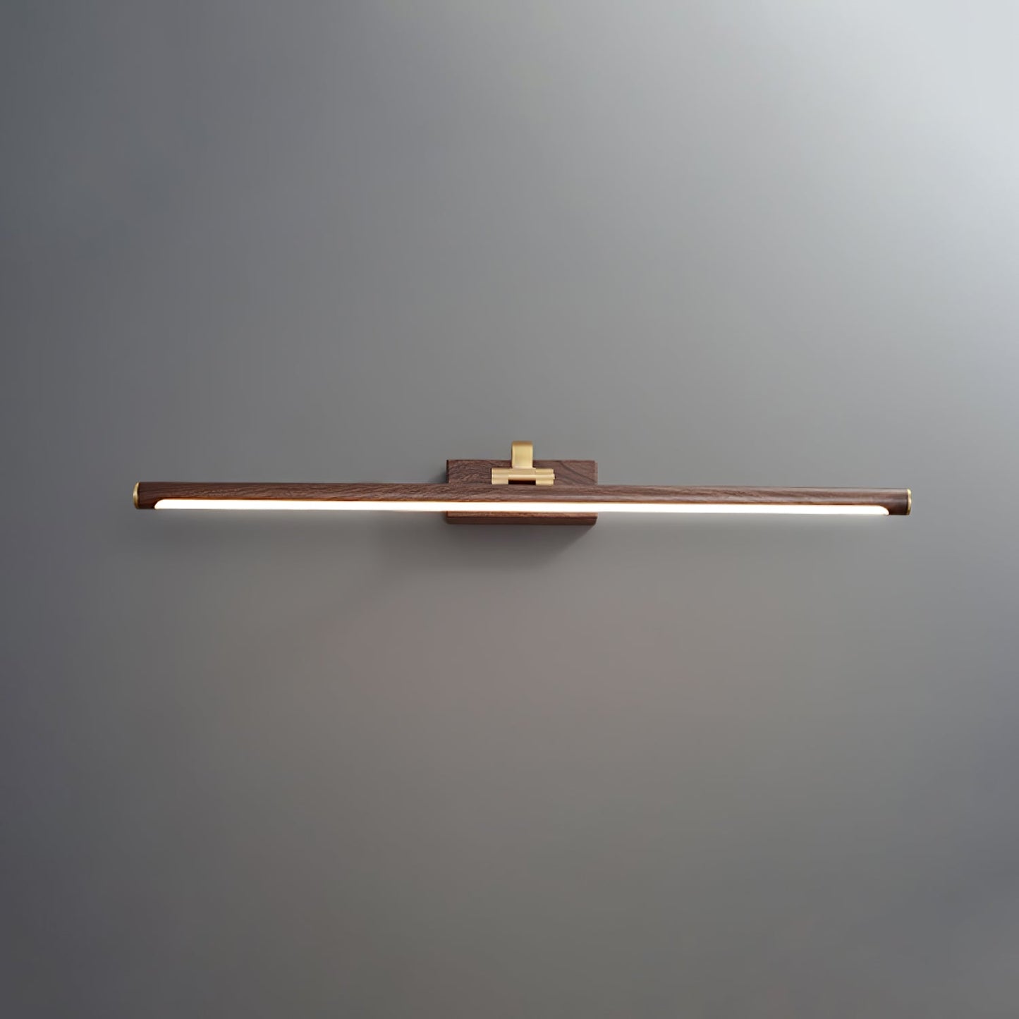 Walnut Color Linear LED Wall Light - Eco-Friendly Illumination