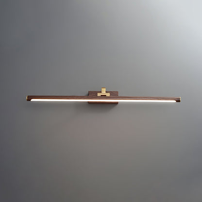 Walnut Color Linear LED Wall Light - Eco-Friendly Illumination