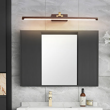 Walnut Color Linear LED Wall Light - Eco-Friendly Illumination
