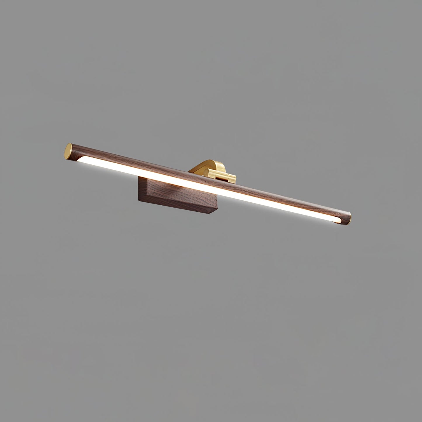 Walnut Color Linear LED Wall Light - Eco-Friendly Illumination