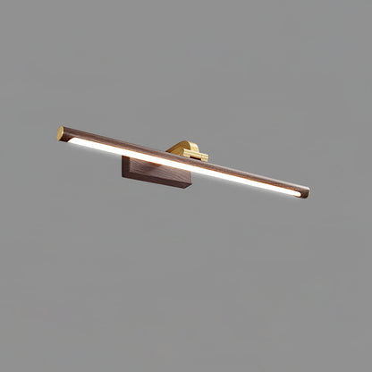 Walnut Color Linear LED Wall Light - Eco-Friendly Illumination