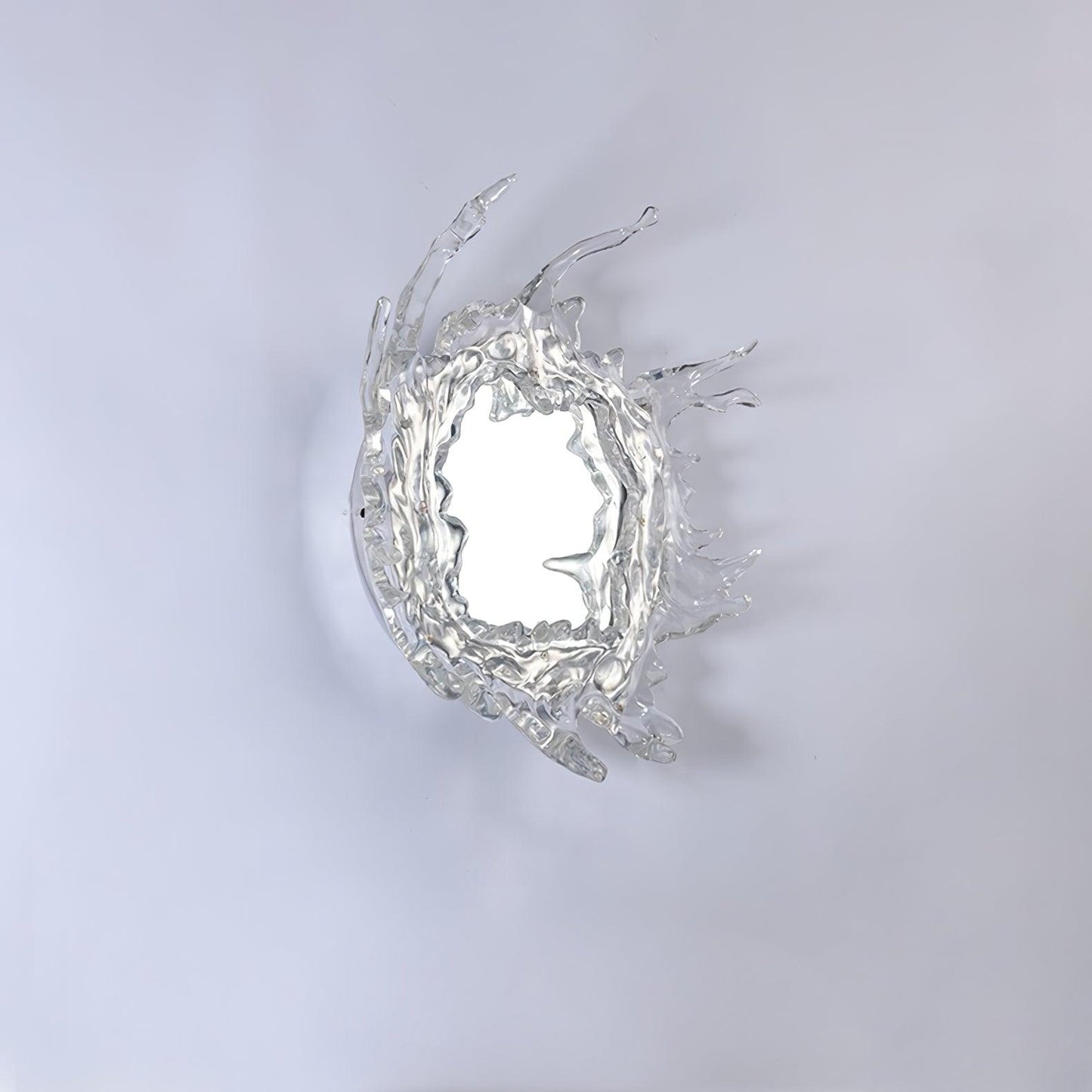 Water Drop Mirror Wall Lamp with Integrated LED Lighting