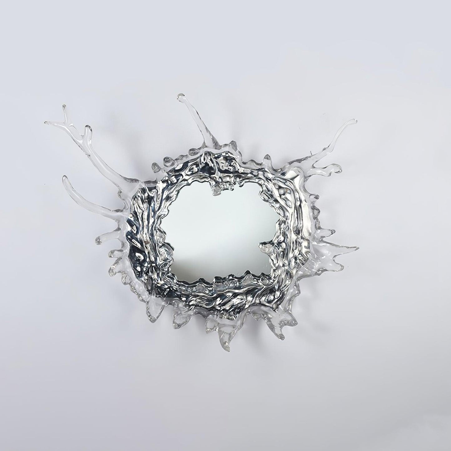 Water Drop Mirror Wall Lamp with Integrated LED Lighting
