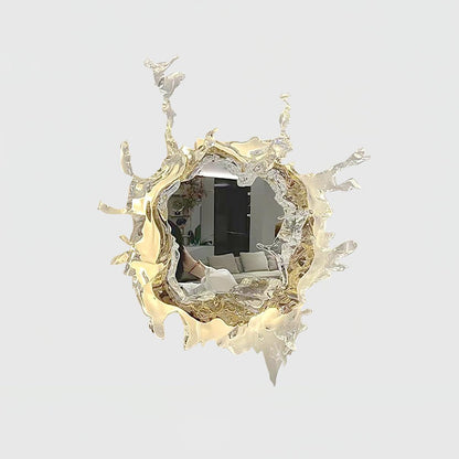 Water Drop Mirror Wall Lamp with Integrated LED Lighting