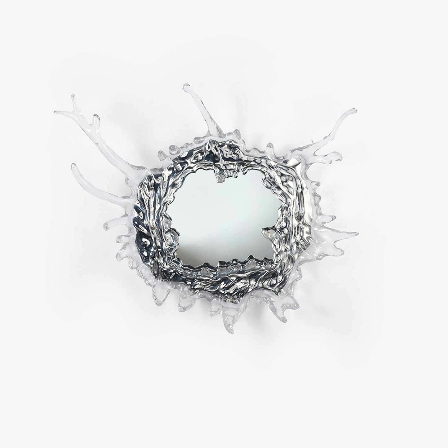 Water Drop Mirror Wall Lamp with Integrated LED Lighting