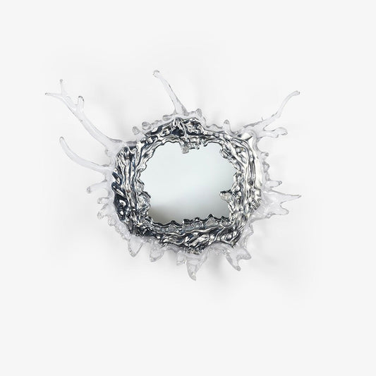 Water Drop Mirror Wall Lamp with Integrated LED Lighting