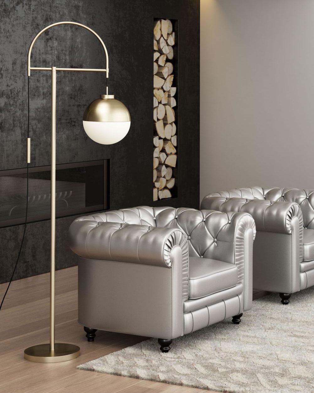 Waterloo Floor Lamp - Modern Arc Design LED Lighting