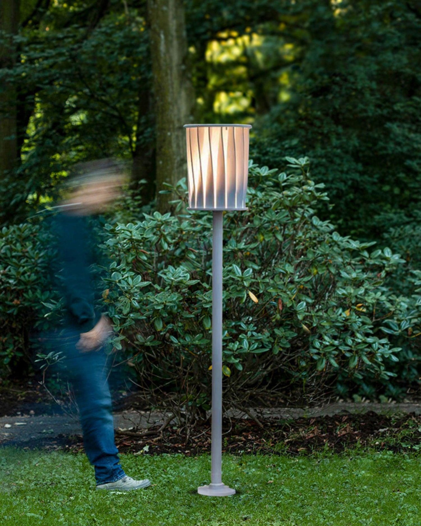 White Column Outdoor Light LED Waterproof Garden Lantern