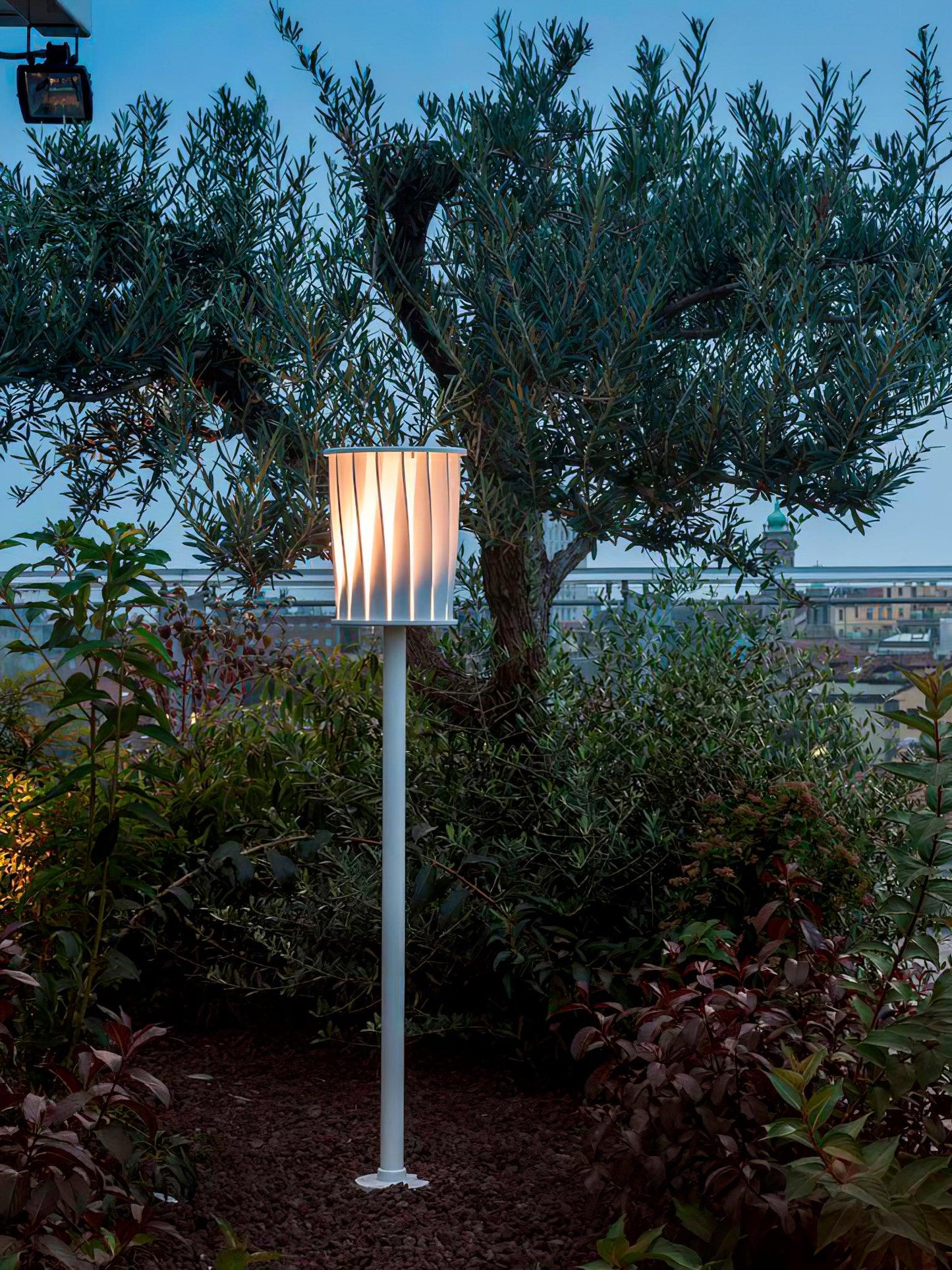 White Column Outdoor Light LED Waterproof Garden Lantern