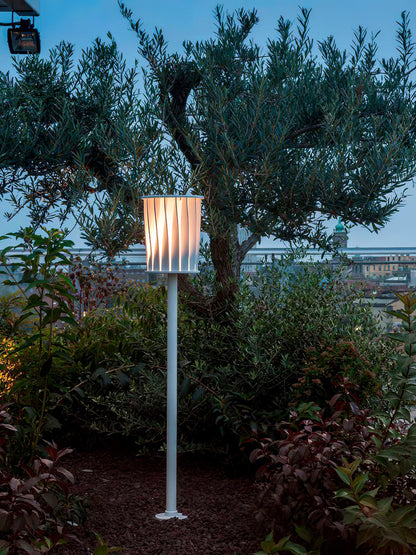 White Column Outdoor Light LED Waterproof Garden Lantern