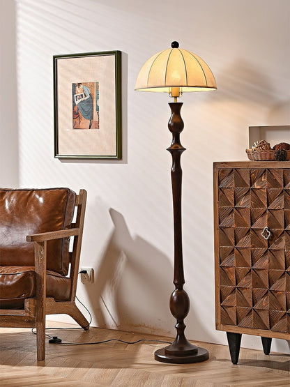 Windsor Vintage Floor Lamp with LED Shade - Classic Design