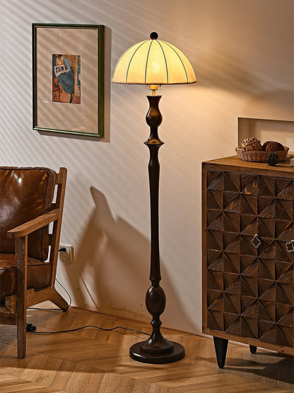 Windsor Vintage Floor Lamp with LED Shade - Classic Design