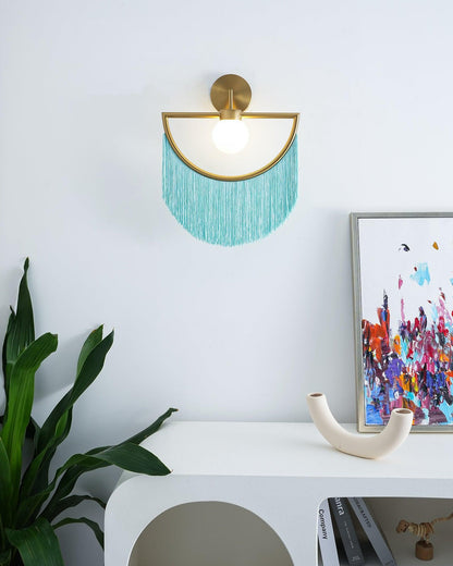 Wink Tassel Cute Wall Lamp - Retro Bohemian LED Light