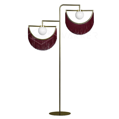 Wink Floor Lamp with Colorful Fringes and LED Light