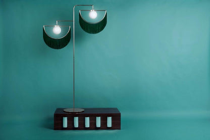 Wink Floor Lamp with Colorful Fringes and LED Light