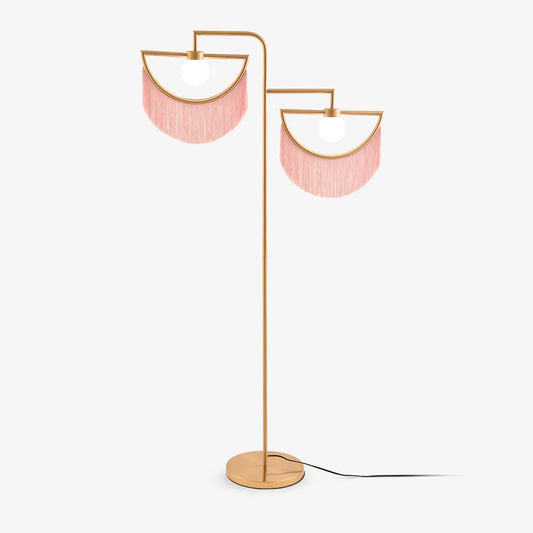 Wink Floor Lamp with Colorful Fringes and LED Light