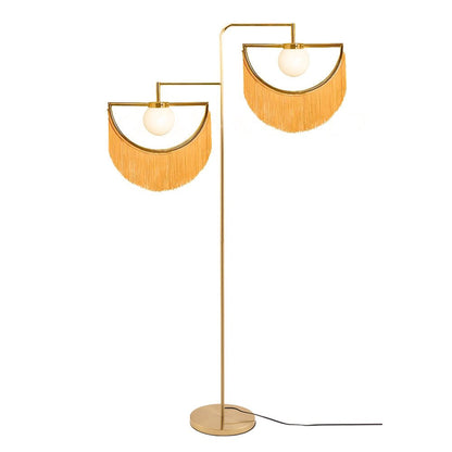 Wink Floor Lamp with Colorful Fringes and LED Light