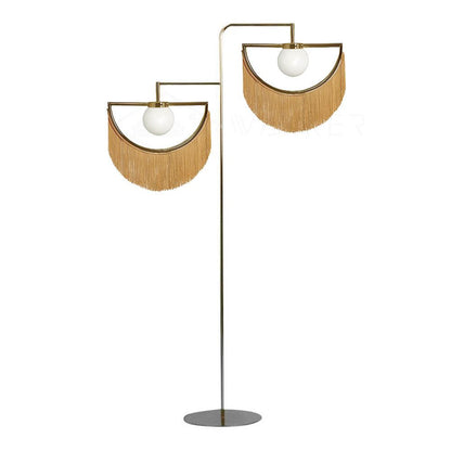 Wink Floor Lamp with Colorful Fringes and LED Light