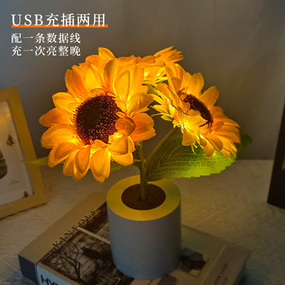 Frendorf Sunflower Lamp LED Flower Decorative Light
